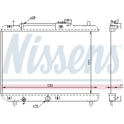 Hladnjak, hlađenje motora NISSENS NIS 64177 IC-473582