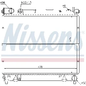 Hladnjak, hlađenje motora NISSENS NIS 64178 IC-473583