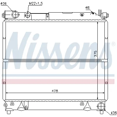 Hladnjak, hlađenje motora NISSENS NIS 64178 IC-473583