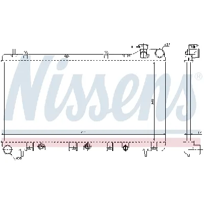 Hladnjak, hlađenje motora NISSENS NIS 64186 IC-473568