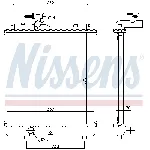 Hladnjak, hlađenje motora NISSENS NIS 64195 IC-A960F3