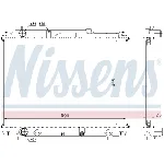 Hladnjak, hlađenje motora NISSENS NIS 64196A IC-A960F2
