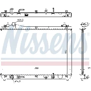 Hladnjak, hlađenje motora NISSENS NIS 64199 IC-BF7503