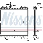 Hladnjak, hlađenje motora NISSENS NIS 64204 IC-AFE4FE