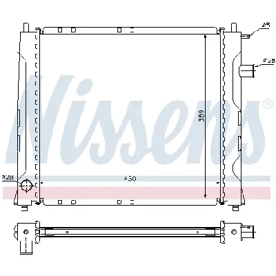 Hladnjak, hlađenje motora NISSENS NIS 642091 IC-A960F1