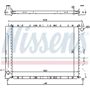 Hladnjak, hlađenje motora NISSENS NIS 642161 IC-A960EE