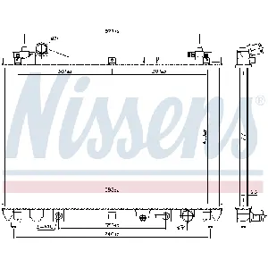 Hladnjak, hlađenje motora NISSENS NIS 64253 IC-C730F4