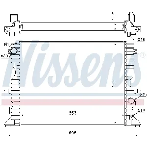 Hladnjak, hlađenje motora NISSENS NIS 64311A IC-A960E9