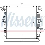 Hladnjak, hlađenje motora NISSENS NIS 64316 IC-A960E6