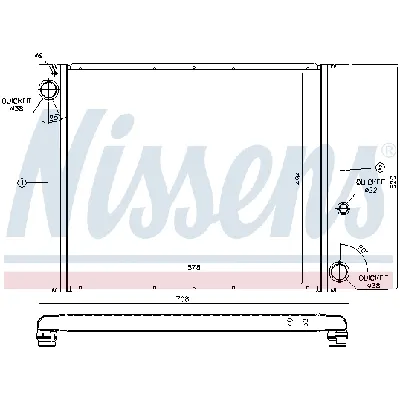 Hladnjak, hlađenje motora NISSENS NIS 64325 IC-B8BE3C