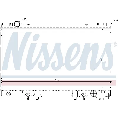 Hladnjak, hlađenje motora NISSENS NIS 645951 IC-A960E2