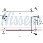 Hladnjak, hlađenje motora NISSENS NIS 646321 IC-A960DB