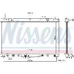 Hladnjak, hlađenje motora NISSENS NIS 64633 IC-A960D9
