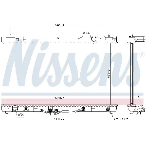 Hladnjak, hlađenje motora NISSENS NIS 64633 IC-A960D9