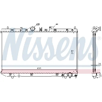 Hladnjak, hlađenje motora NISSENS NIS 64643A IC-A35974