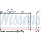Hladnjak, hlađenje motora NISSENS NIS 64645A IC-A960D6