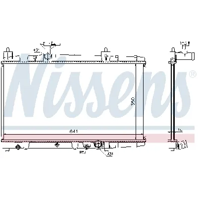 Hladnjak, hlađenje motora NISSENS NIS 64645A IC-A960D6
