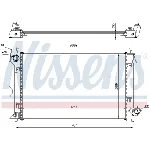 Hladnjak, hlađenje motora NISSENS NIS 64647A IC-A95390