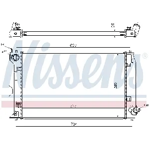 Hladnjak, hlađenje motora NISSENS NIS 64647A IC-A95390