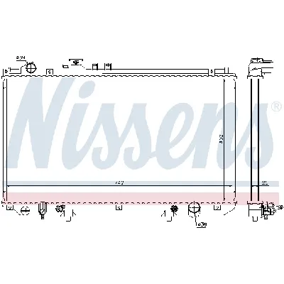 Hladnjak, hlađenje motora NISSENS NIS 64658 IC-AFE4BF