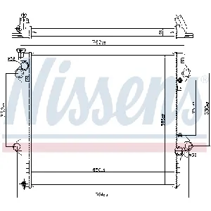 Hladnjak, hlađenje motora NISSENS NIS 64661 IC-DA9D42