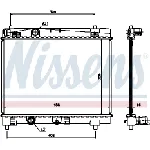 Hladnjak, hlađenje motora NISSENS NIS 64671A IC-AFE466