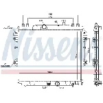 Hladnjak, hlađenje motora NISSENS NIS 646807 IC-B8BE43