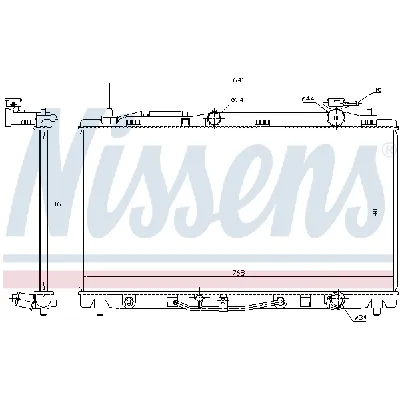 Hladnjak, hlađenje motora NISSENS NIS 646812 IC-C39322