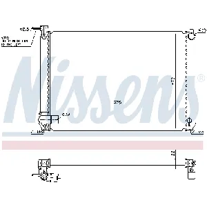 Hladnjak, hlađenje motora NISSENS NIS 646829 IC-C4A059