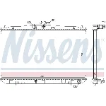 Hladnjak, hlađenje motora NISSENS NIS 646833 IC-C730F9