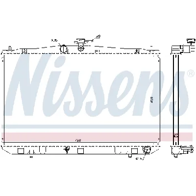 Hladnjak, hlađenje motora NISSENS NIS 646833 IC-C730F9