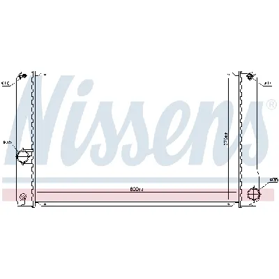 Hladnjak, hlađenje motora NISSENS NIS 646835 IC-C67330