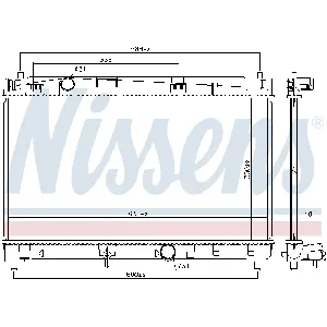 Hladnjak, hlađenje motora NISSENS NIS 646847 IC-C730FE