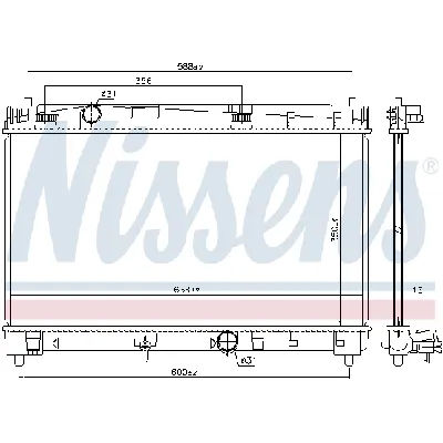 Hladnjak, hlađenje motora NISSENS NIS 646847 IC-C730FE