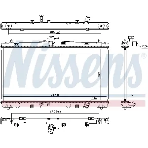 Hladnjak, hlađenje motora NISSENS NIS 646869 IC-D13364