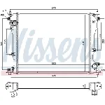 Hladnjak, hlađenje motora NISSENS NIS 646904 IC-D74253