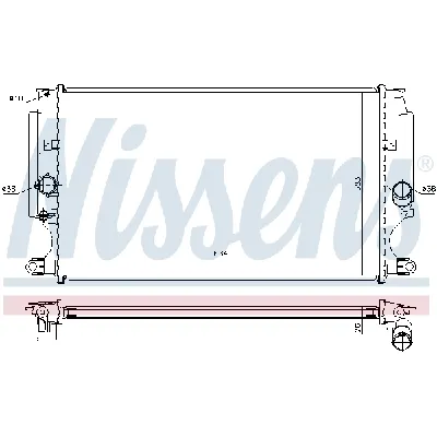 Hladnjak, hlađenje motora NISSENS NIS 64693 IC-B9F1FC
