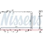 Hladnjak, hlađenje motora NISSENS NIS 647041 IC-A960C8