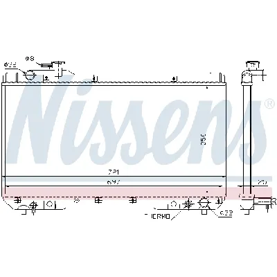 Hladnjak, hlađenje motora NISSENS NIS 64706 IC-473604