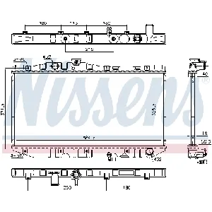 Hladnjak, hlađenje motora NISSENS NIS 64713 IC-473606