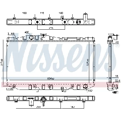 Hladnjak, hlađenje motora NISSENS NIS 64713 IC-473606