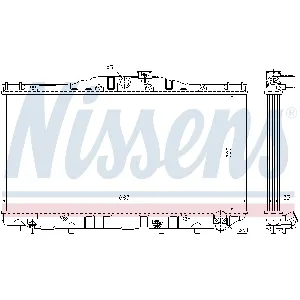 Hladnjak, hlađenje motora NISSENS NIS 64725 IC-364771
