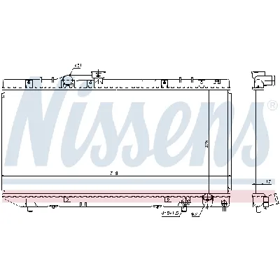 Hladnjak, hlađenje motora NISSENS NIS 64775 IC-473632