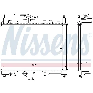 Hladnjak, hlađenje motora NISSENS NIS 64789A IC-473641