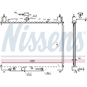 Hladnjak, hlađenje motora NISSENS NIS 64801 IC-B8BE4A
