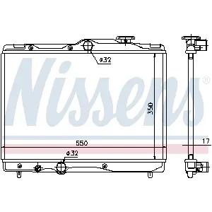Hladnjak, hlađenje motora NISSENS NIS 64839 IC-364785