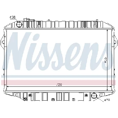 Hladnjak, hlađenje motora NISSENS NIS 64861 IC-A79644