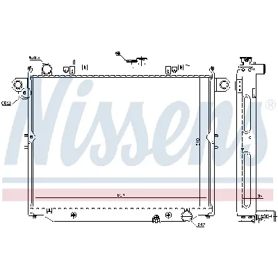 Hladnjak, hlađenje motora NISSENS NIS 64881 IC-B8BE4D