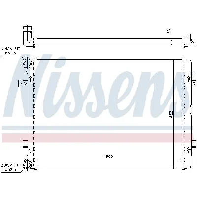 Hladnjak, hlađenje motora NISSENS NIS 65014 IC-B76232