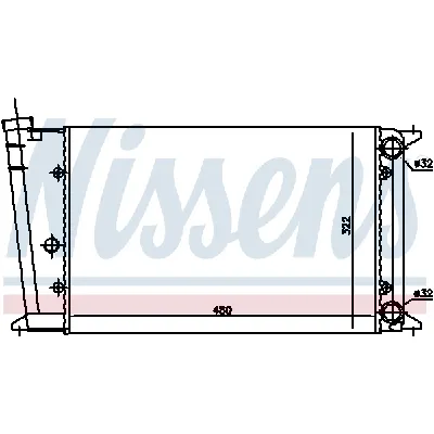 Hladnjak, hlađenje motora NISSENS NIS 65020 IC-473707